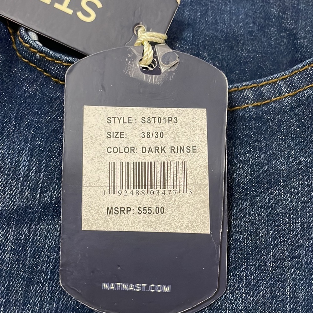 Nat Nast Jeans. Size: W38 L30. Color: Dark Rinse. - Picture 7 of 7